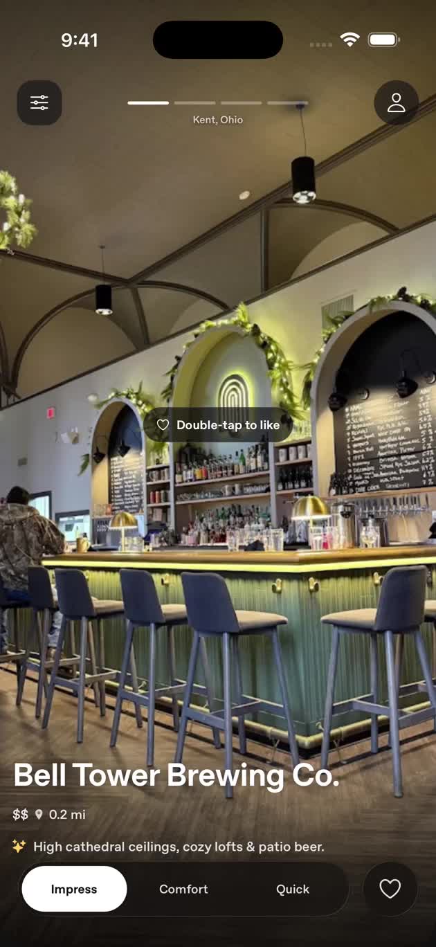 A preview of the Swipz restaurant details demo